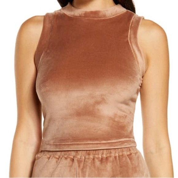 NEW Skims Velour Crewneck Tank in Sienna - Picture 1 of 6